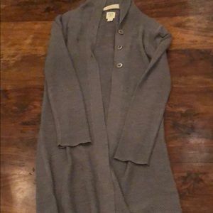 Title Nine long grey cardigan